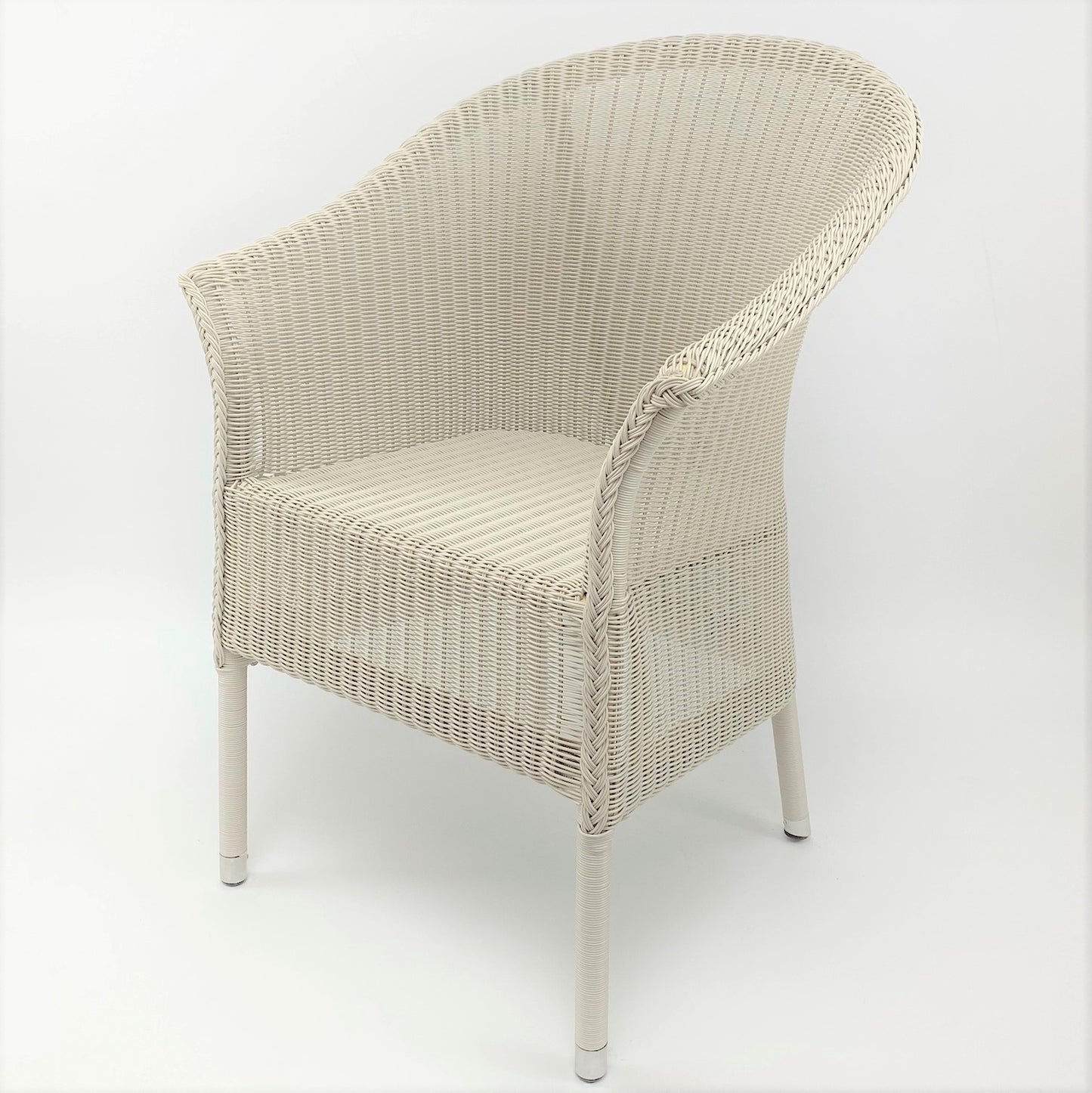 Beverley Outdoor Lloyd Loom Chair -Whitewash