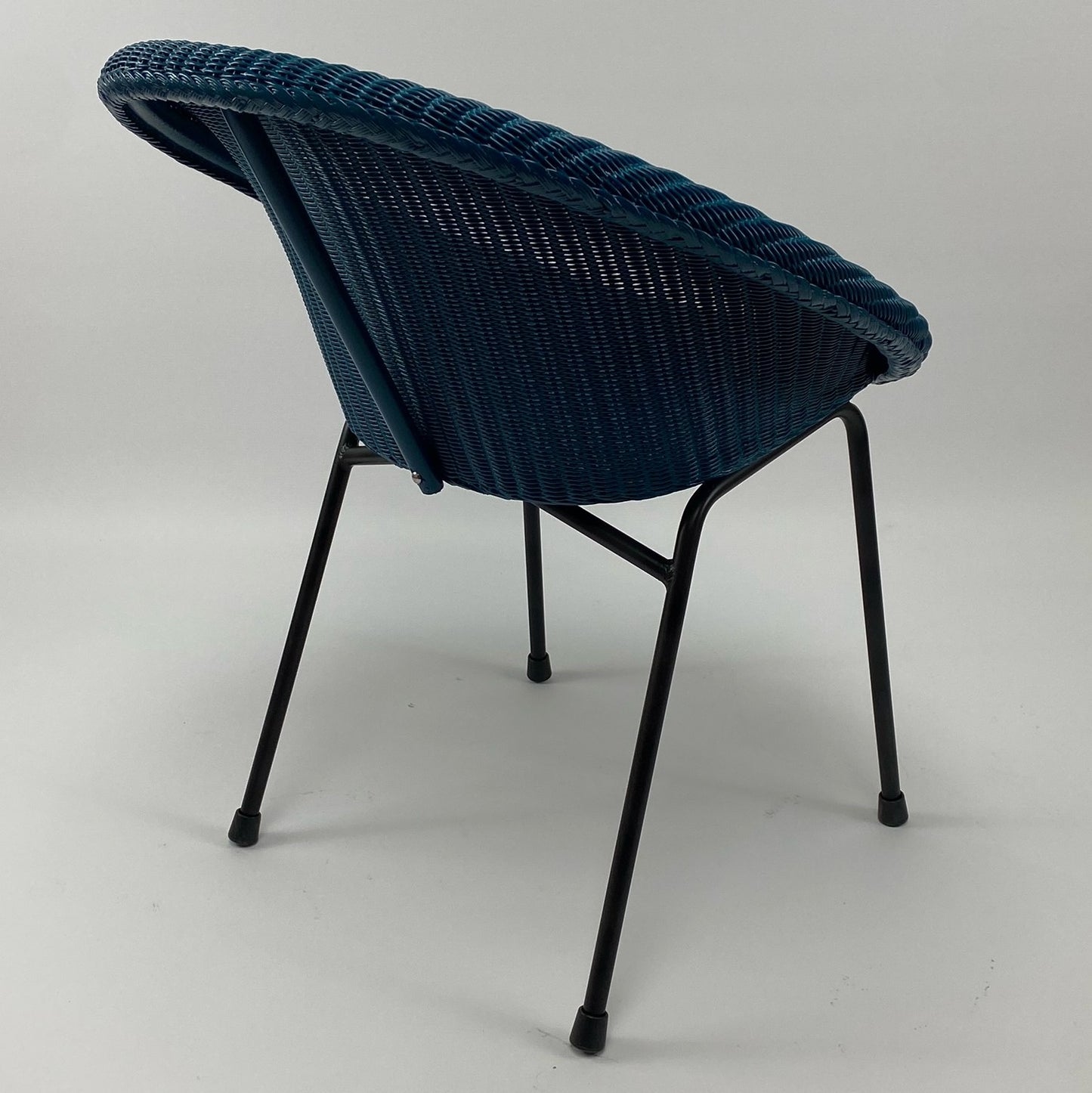 Refurbished Vintage Nemo Chair in Ocean Blue -RAL 5020