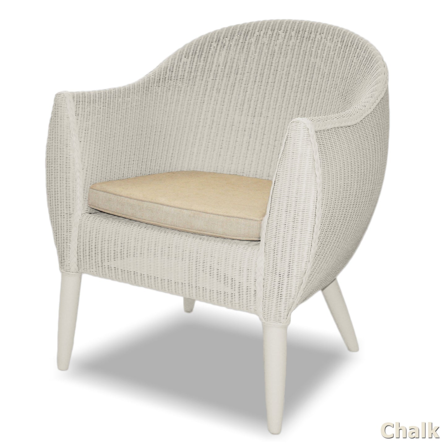 Lloyd loom Egton Chair Chalk