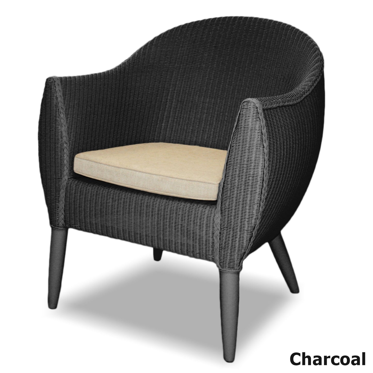 Lloyd loom Egton Chair Cahrcoal