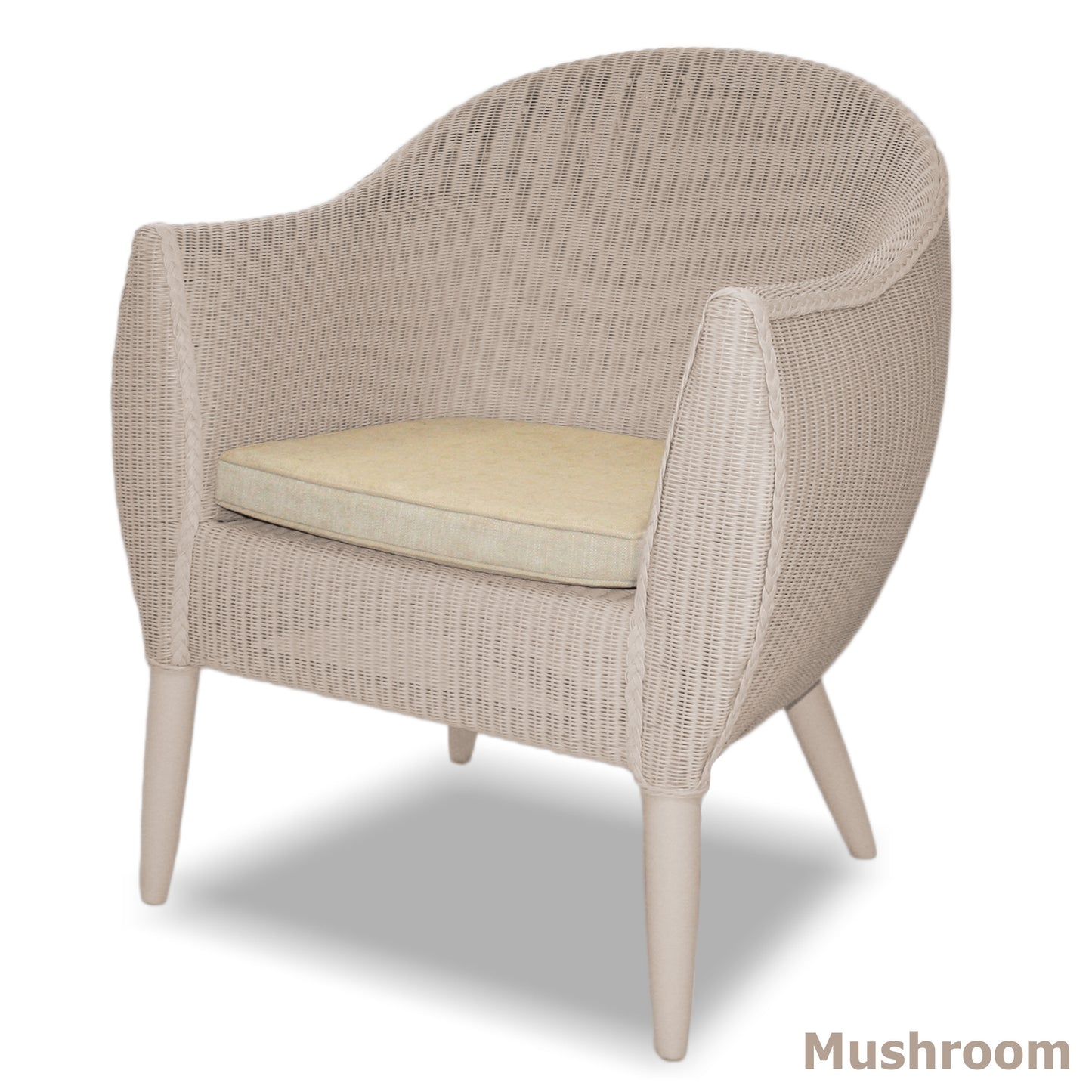 Lloyd loom Egton Chair Mushroom