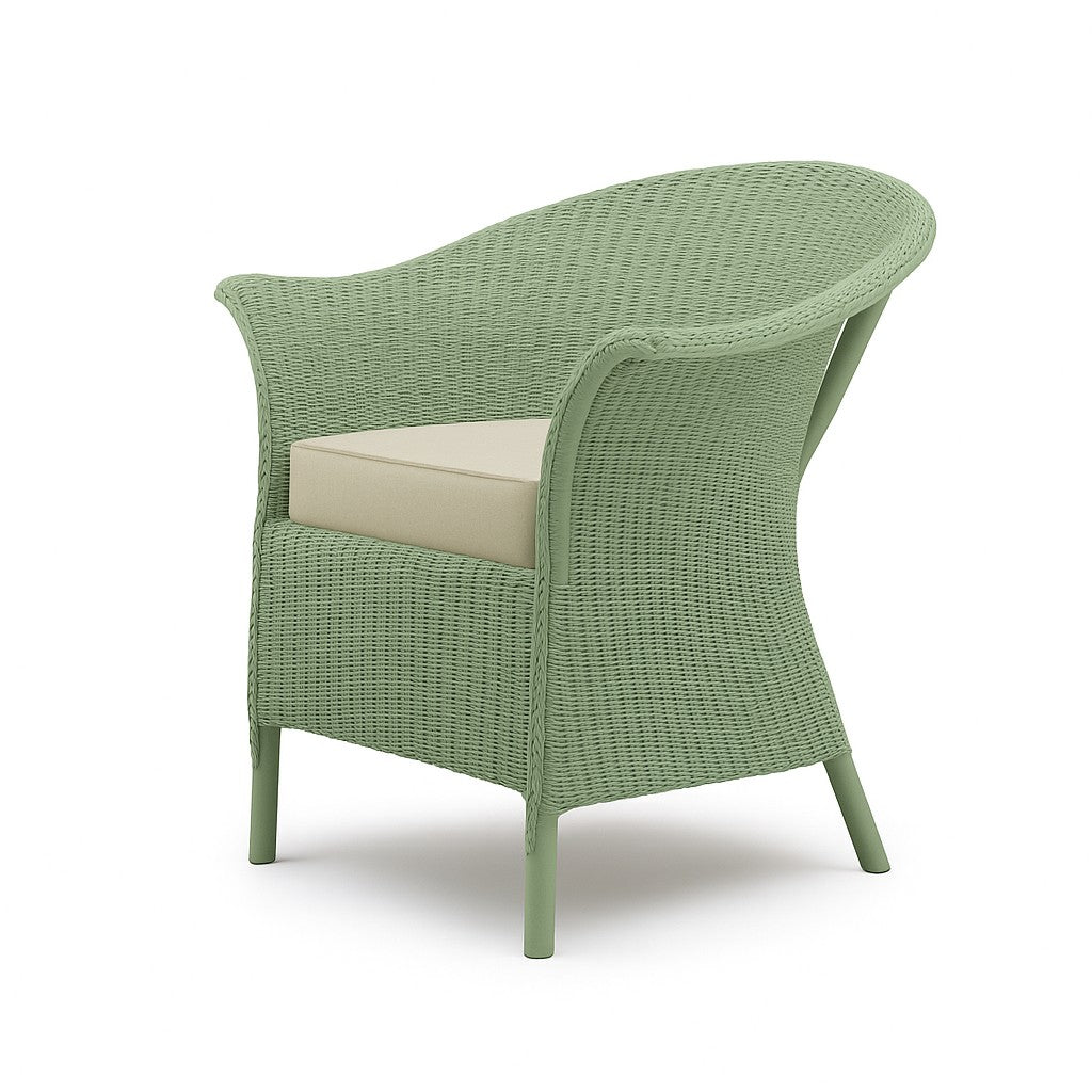 Fairbank Wide Lloyd loom Armchair with Drop In Fabric Cushion