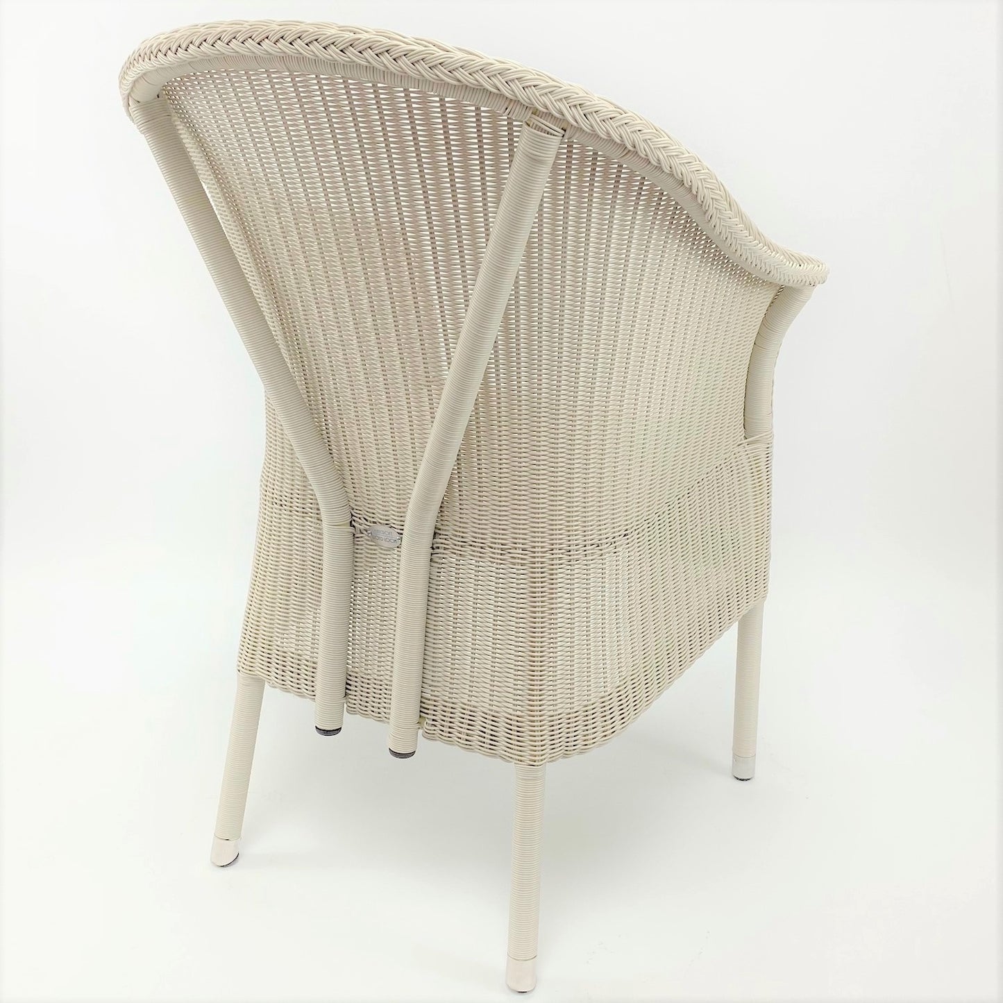 Beverley Outdoor Lloyd Loom Chair -Whitewash