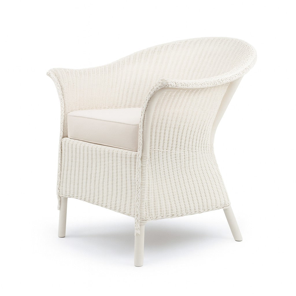 Fairbank Wide Lloyd loom Armchair with Drop In Fabric Cushion