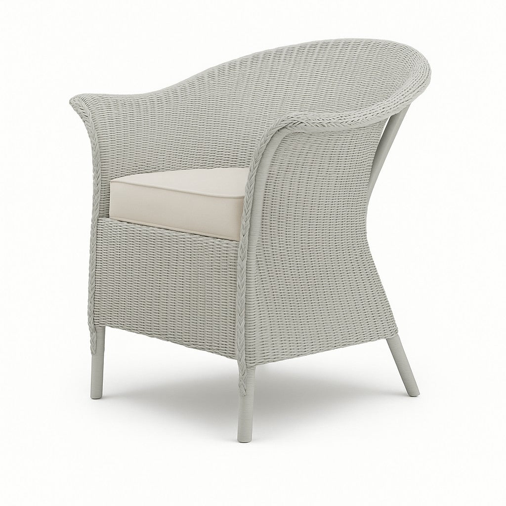 Fairbank Wide Lloyd loom Armchair with Drop In Fabric Cushion