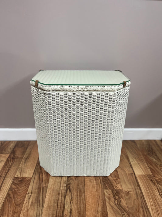 Lloyd Loom Linen Basket