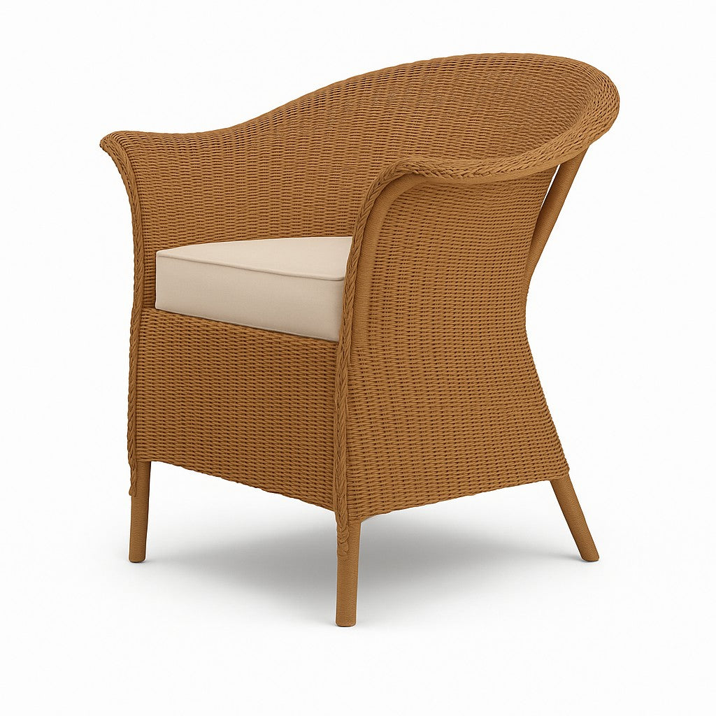 Fairbank Wide Lloyd loom Armchair with Drop In Fabric Cushion