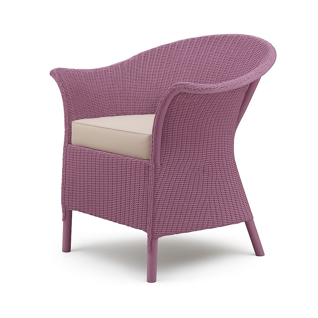 Fairbank Wide Lloyd loom Armchair with Drop In Fabric Cushion